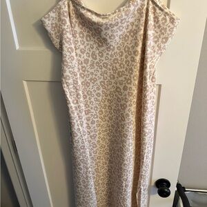 Elegant Cream Slip Dress